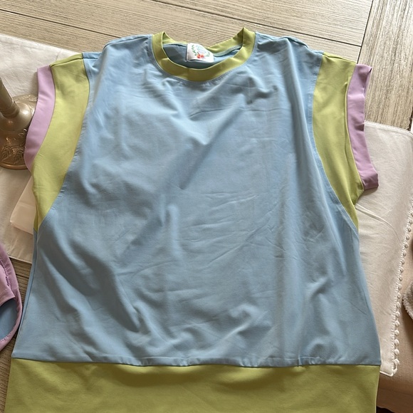 *NIB Blue Colorblock Lounge Set - Picture 4 of 5